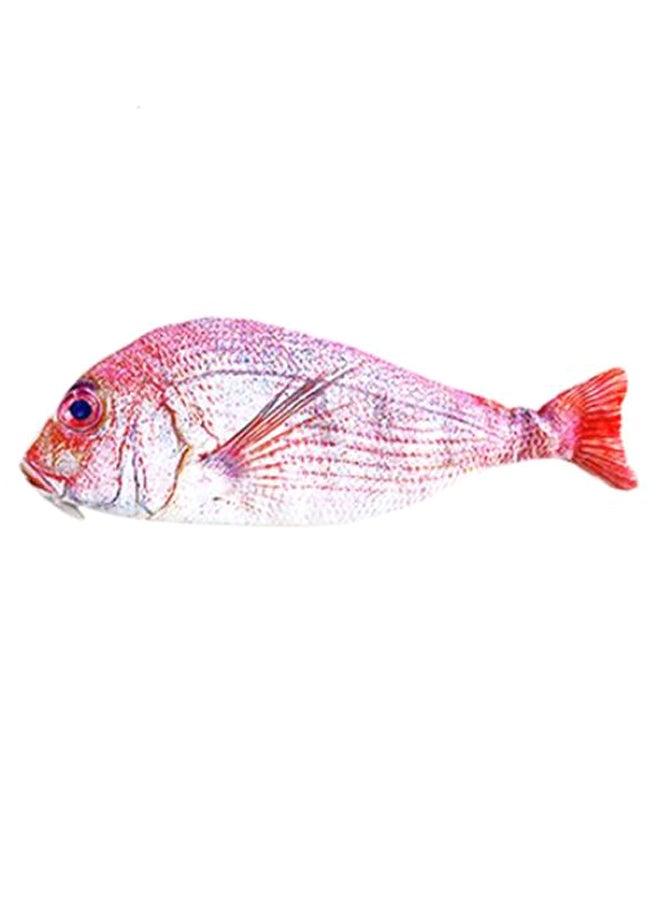 Fish Shape Pencil Case Red/Silver - Image 1