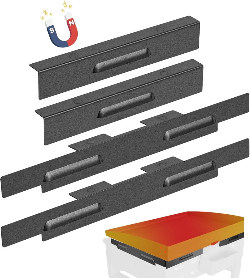 LimeCare Wind Guards for Blackstone 22 Inch Griddle, Magnetic Wind Screens, Blackstone Griddle Accessories, Fit with Hoods, Rear Grease Cups and Side Shelfs, Heat Shields for Side Tables, Save Propane, Black - Image 1