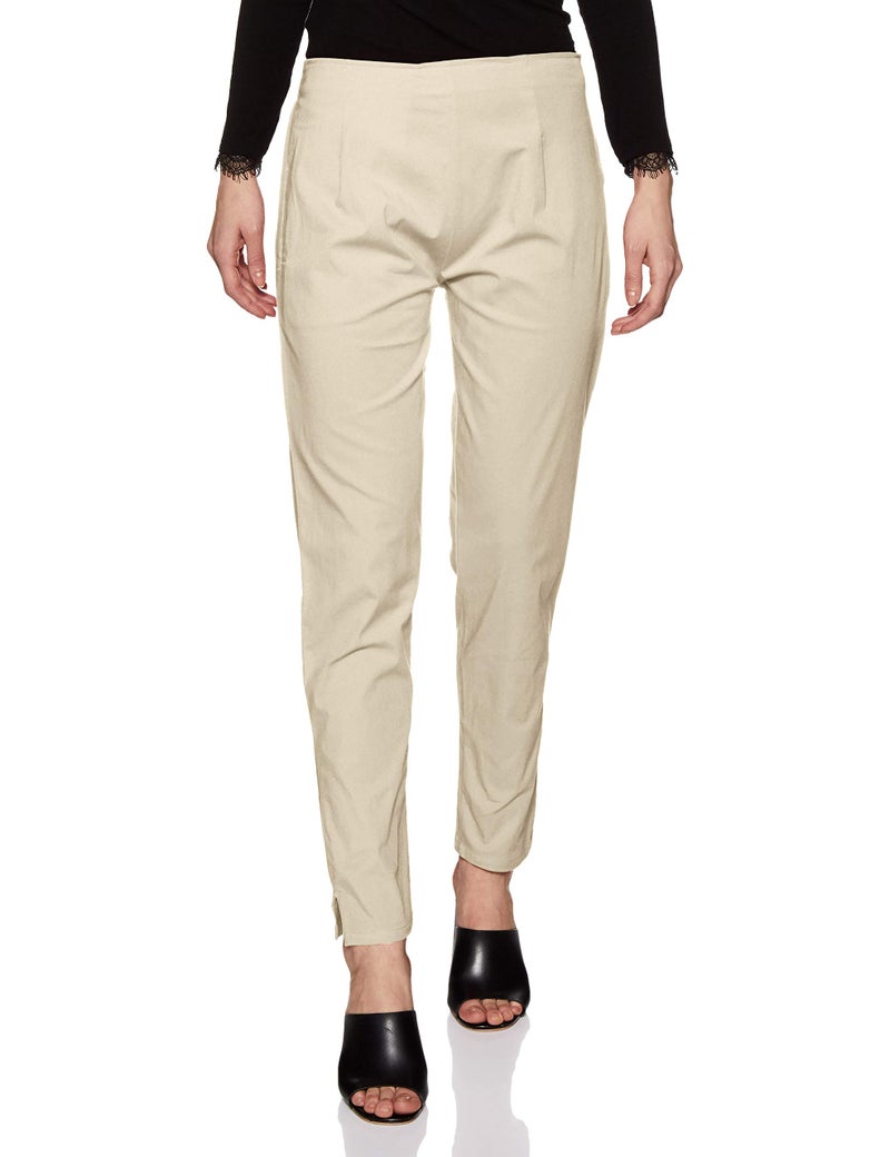 Rupa Softline Women Mid Rise Straight Fit Pants (SLWK02OWH_White_X-L) - Image 1