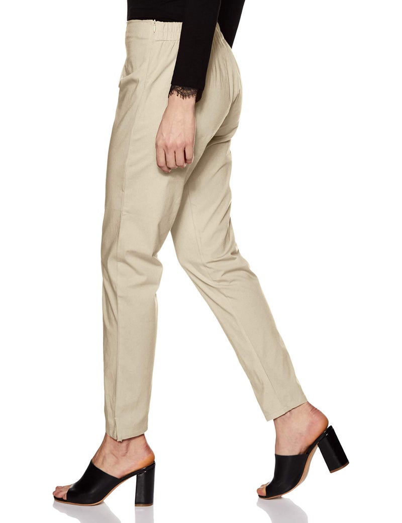 Rupa Softline Women Mid Rise Straight Fit Pants (SLWK02OWH_White_X-L) - Image 2