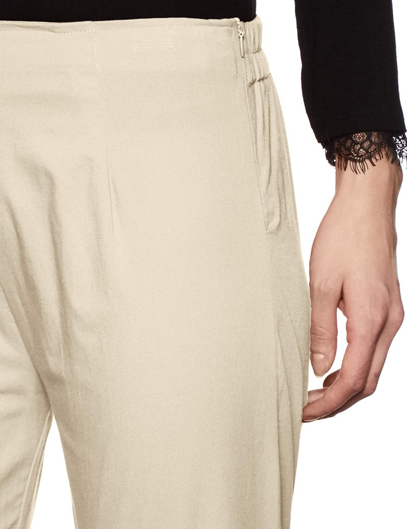 Rupa Softline Women Mid Rise Straight Fit Pants (SLWK02OWH_White_X-L) - Image 3