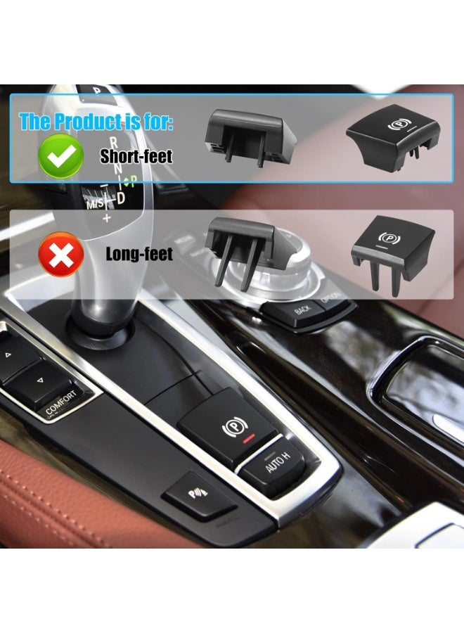 Peachjoy Compatible for Parking Brake Button BMW 5‘ F10/6’ F12/7' F01/X3 F25/X4 F26/X5 F15/X6 F16 2015 2016 2017 2018 2019 Accessories, Parking Switch Button Cover E-Brake P Button Replacement - Image 3