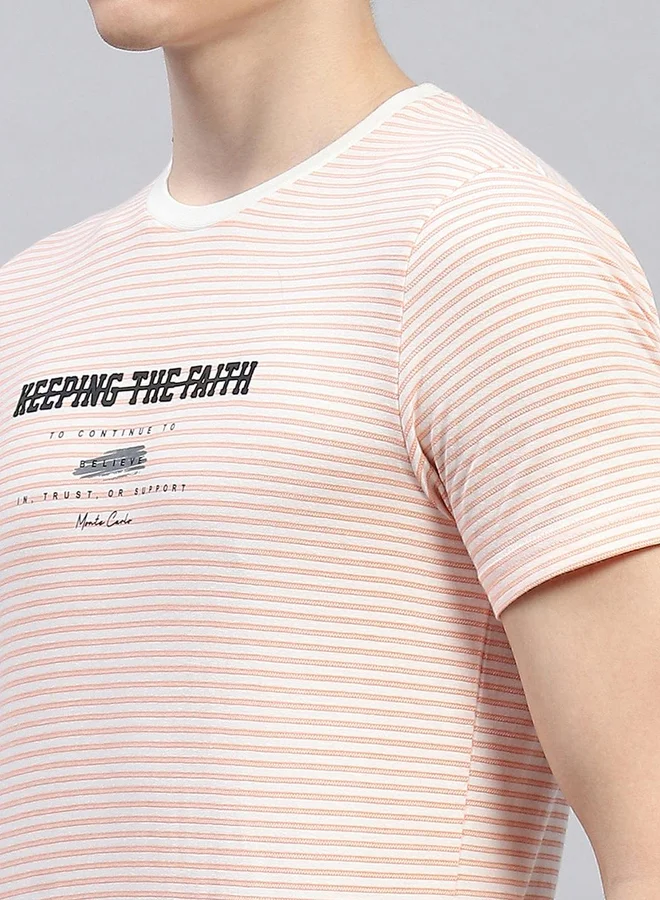Monte Carlo Monte Carlo Slogan Printed Round Neck Regular Fit T-shirt