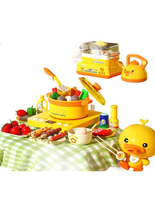 Xst Baby Realistic Spray Rice Cooker Set, Girl'S Toy Kitchen, Children'S Cooking And Cooking, Birthday Gift - Image 3