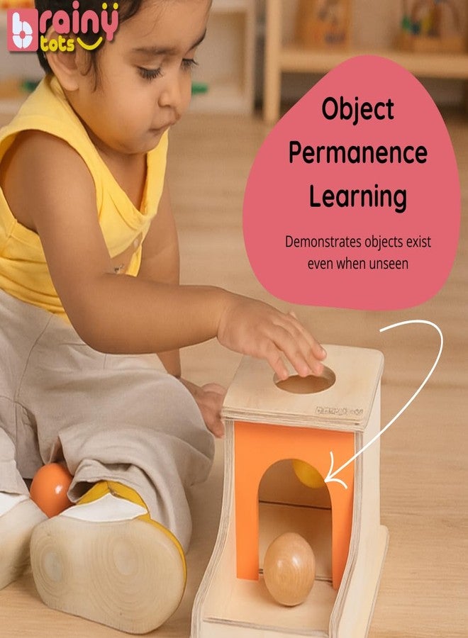 Brainytots Montessori Toy Set | Object Permanence Box, Nesting Bowls & Ring Stacker Combo | Cognitive Development & Fine Motor Skills | Safe, Durable & Eco-Friendly Baby Toys For Babies 6 to 18 Months - Image 3