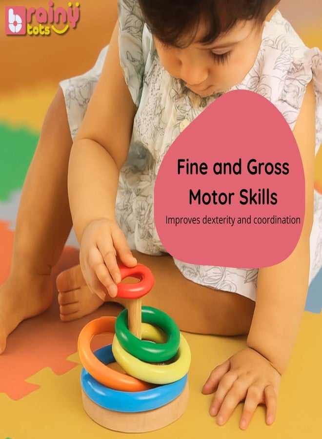 Brainytots Montessori Toy Set | Object Permanence Box, Nesting Bowls & Ring Stacker Combo | Cognitive Development & Fine Motor Skills | Safe, Durable & Eco-Friendly Baby Toys For Babies 6 to 18 Months - Image 5