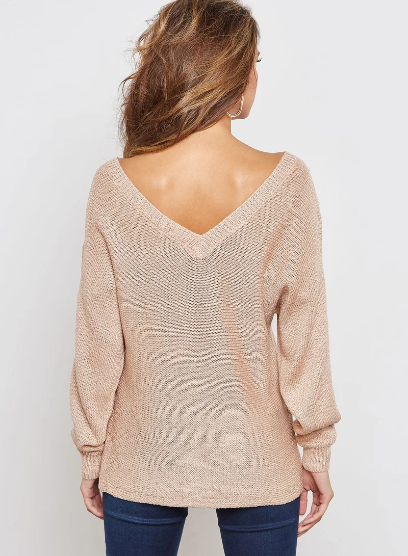 Ginger Metallic Sweater