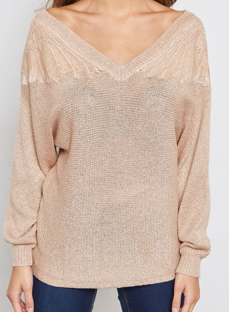 Ginger Metallic Sweater