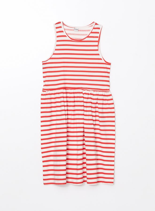 LC WAIKIKI Crew Neck Girls' Dress Summer  - Image 1