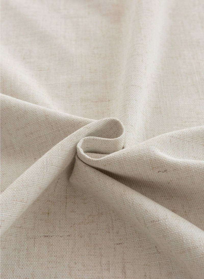 QBAID Blackout Curtain – 1 Piece | Natural Texture | Grommet, Hook & Back Tab Hanging Options - Image 3