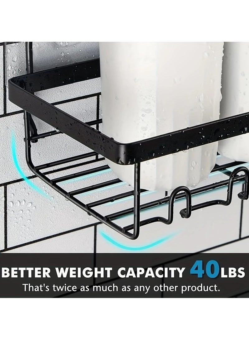 Beauenty 5-Pack Bathroom Organizer Bathroom Shelf, Shelf For Bathroom, No Drilling Rustproof Self-Adhesive Shower Shelves For Bathroom Storage - Image 4