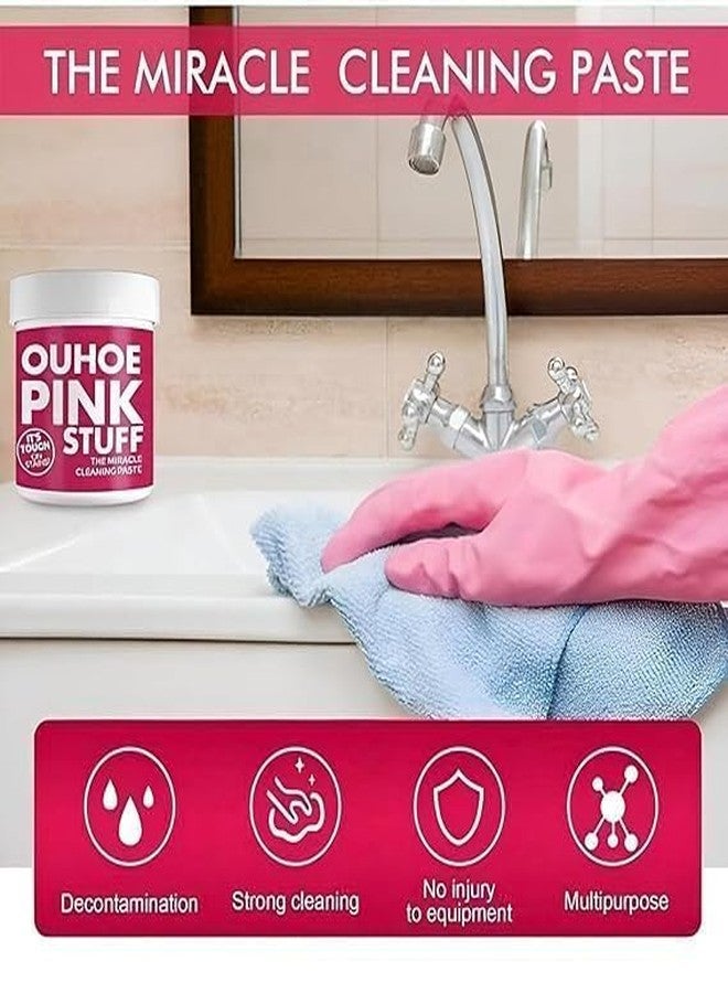 SELOME All-Purpose Cleaning Paste - Pink Cleaner for Kitchen, Bathroom, Dishes, Sinks, Tiles, Floors, and Household Cleaning - Versatile Household Cleaning Tool (Pink, Pack of 1) - Image 4