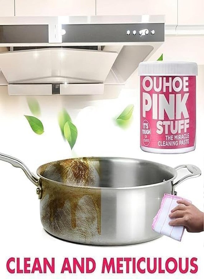 SELOME All-Purpose Cleaning Paste - Pink Cleaner for Kitchen, Bathroom, Dishes, Sinks, Tiles, Floors, and Household Cleaning - Versatile Household Cleaning Tool (Pink, Pack of 1) - Image 2