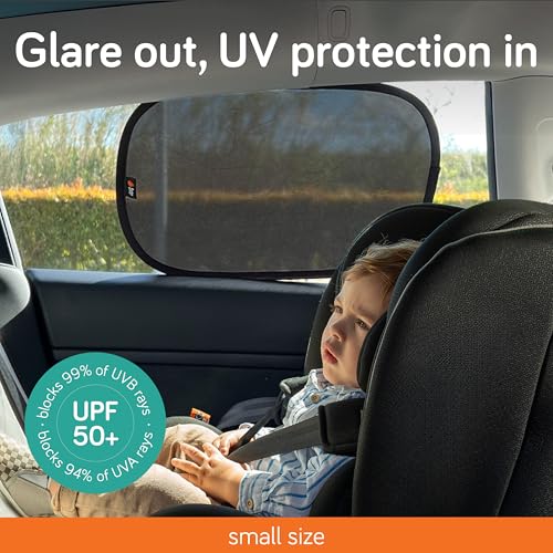 Baby Uma Car Window Shades (2 Pack) - 18.9″ × 12″, UPF 50+ Car Window Covers, 99% UVB + 94% UVA Protection, Static Cling Sun Shade with Travel Bag (Small) - Image 3