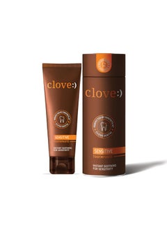 CLOVE Sensitive Toothpaste | Reduce Senstivity | Dual Action Toothpaste For Sensitivty & Bad Breath | Strengthens Enamel | Triclosan Free | Paraben Free | Peroxide Free | Mint, Pack Of 1 (100G)  - Image 1