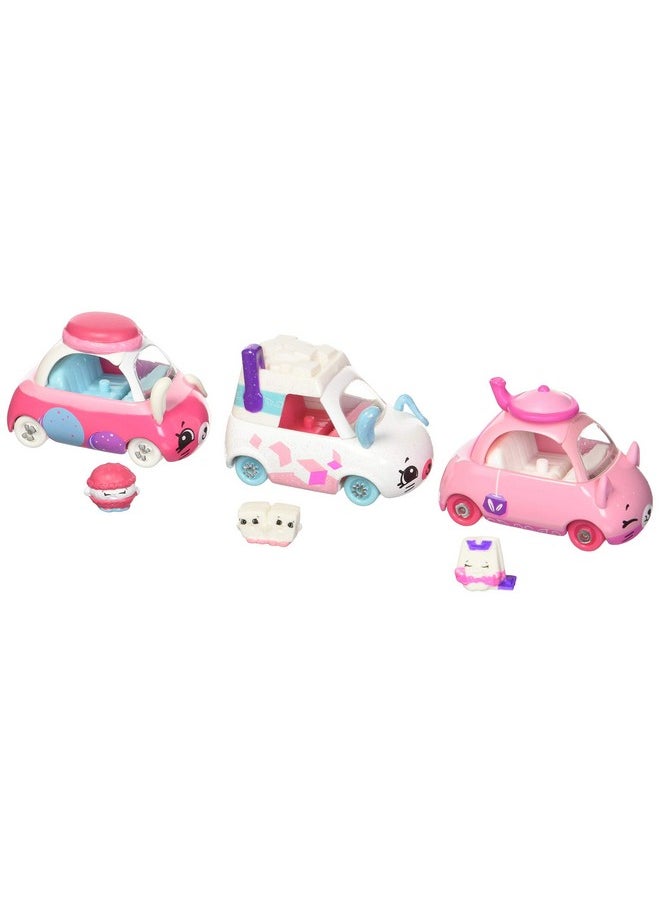 Shopkins Cutie Car S3 3 Pack-Asst 3 Childrens Toy  - Image 1