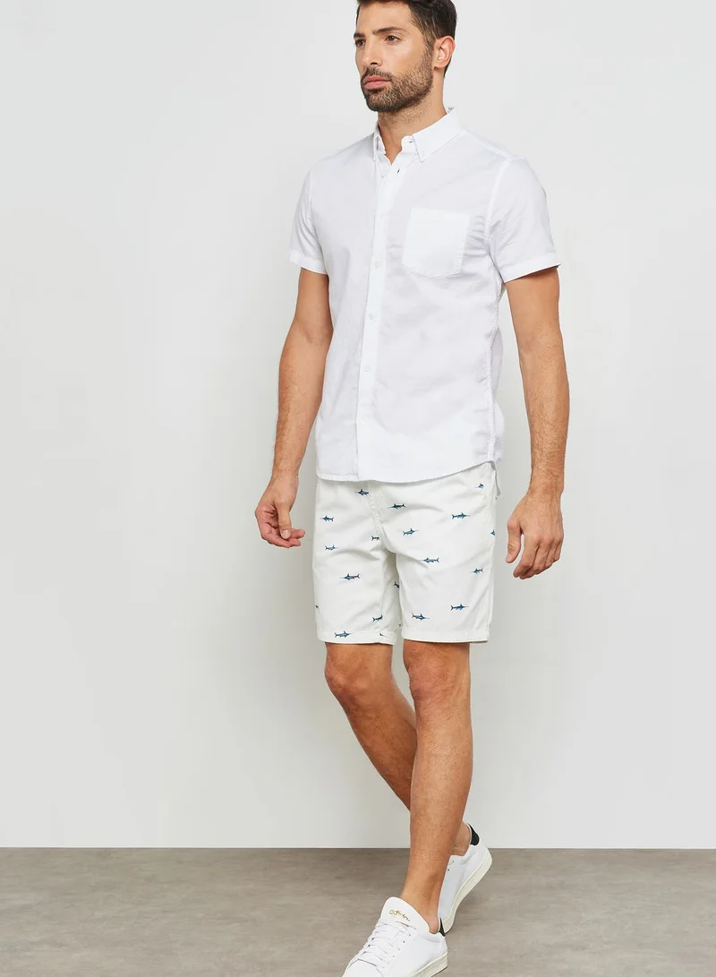 FOREVER 21 Shark Print Shorts