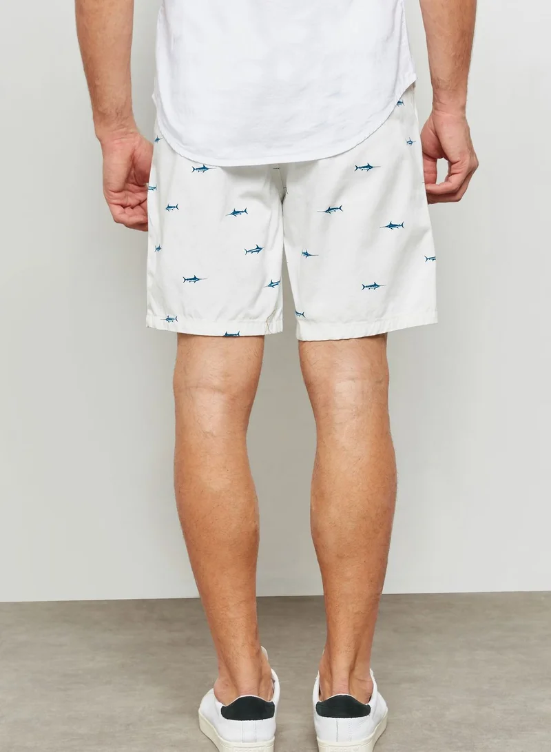 FOREVER 21 Shark Print Shorts