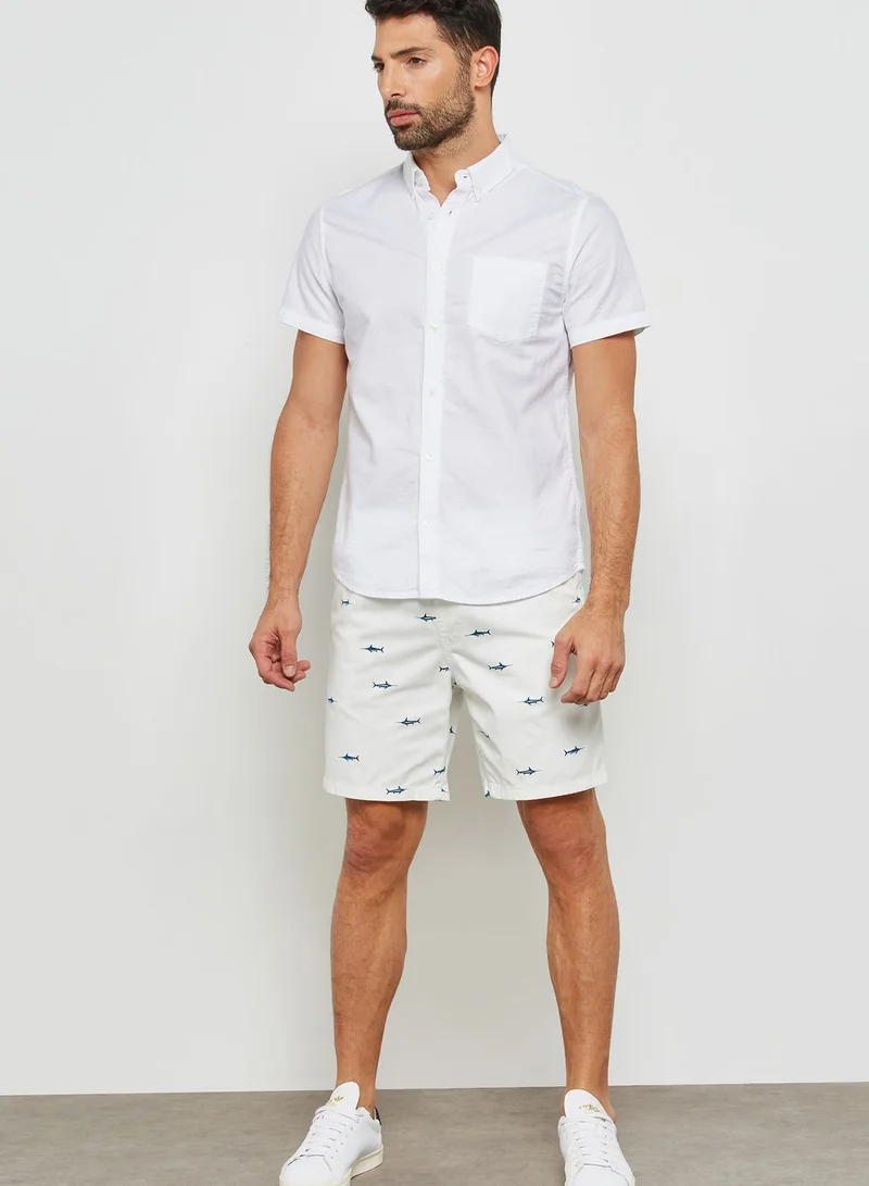 FOREVER 21 Shark Print Shorts