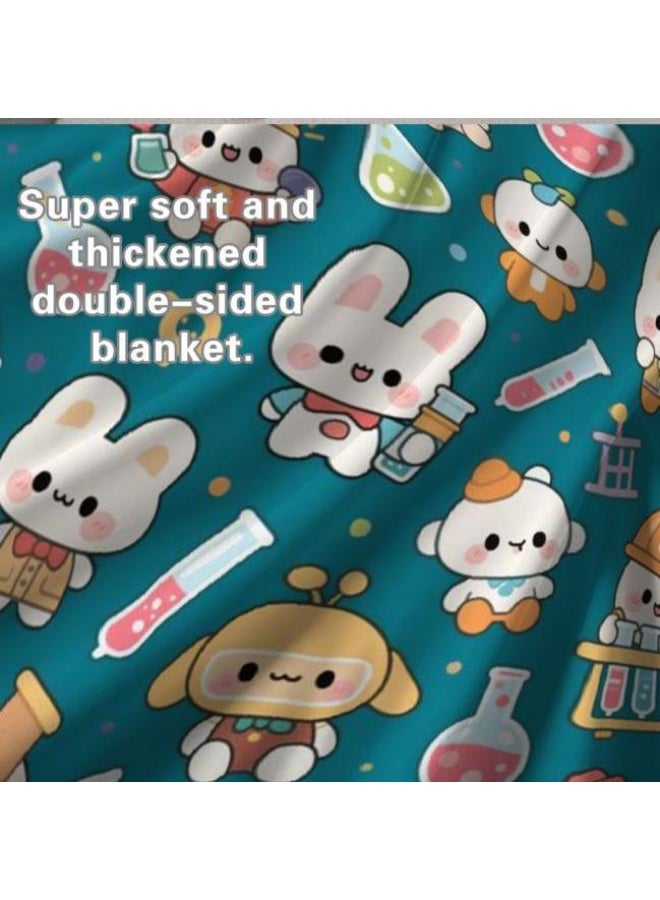 عام بطانية رقيقة من الفانيلا الكرتونية للأطفال والرضع (دافئة ومريحة، ومناسبة للنوم والألعاب) 70 سم * 100 سم - Image 4