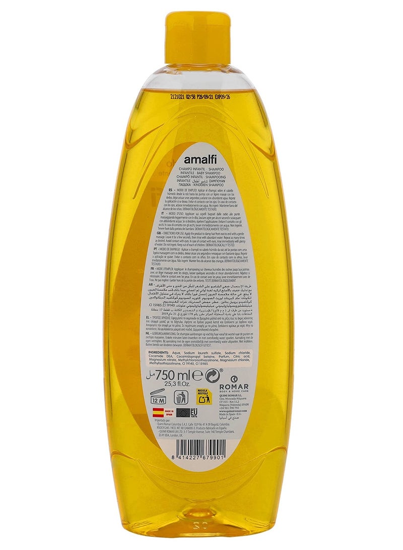 امالفي شامبو للأطفال 750 مل، عبوة من قطعة واحدة - Image 2