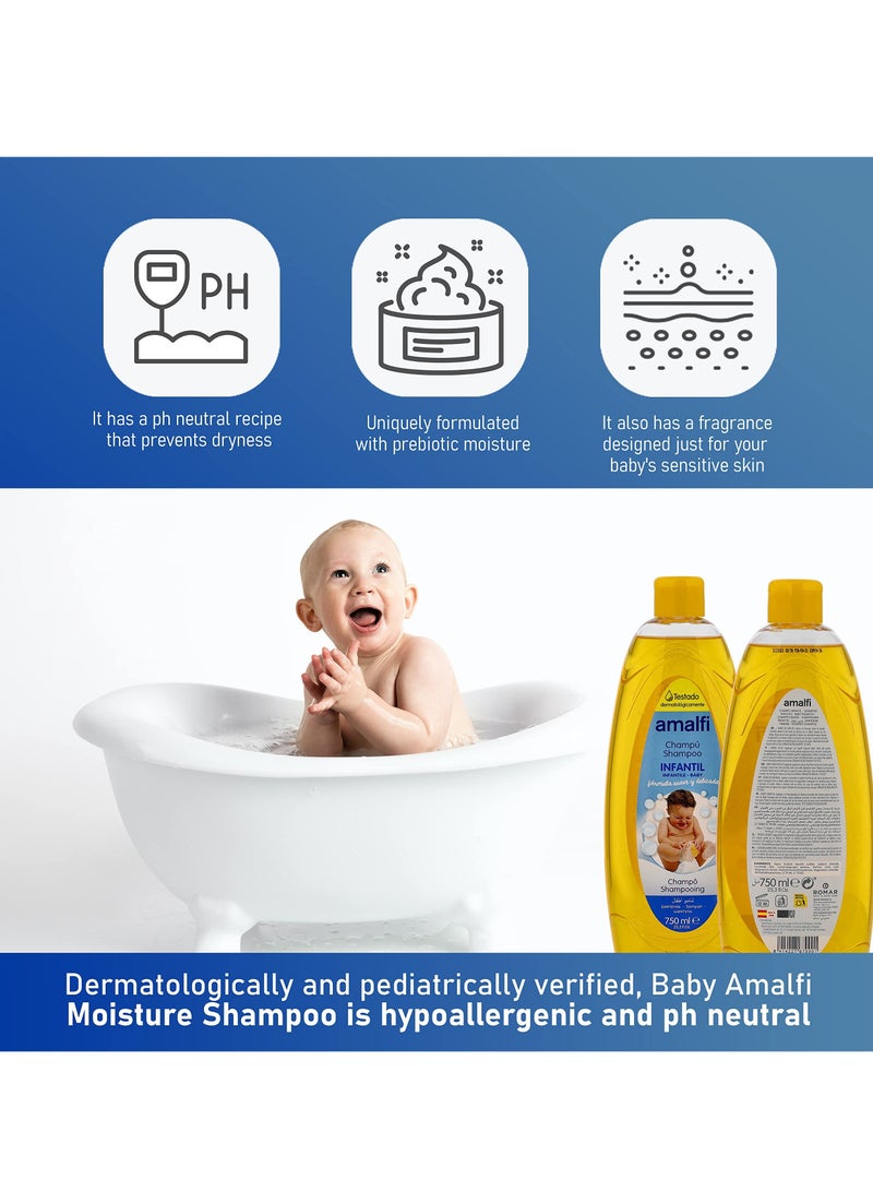 امالفي شامبو للأطفال 750 مل، عبوة من قطعة واحدة - Image 4