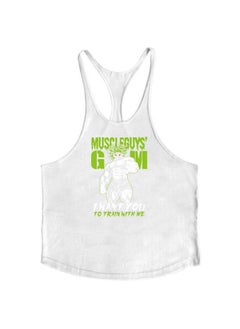 Generic Mens Pure Cotton Sports Vest Elasticity Fashionable European Size For Fitness Muscle Building Slimming Effect Black  - Image 5