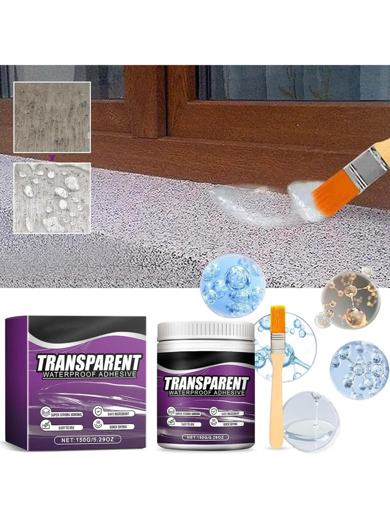 Excefore Invisible Waterproof Agent Set, Upgrade Super Strong Transparent Waterproof Coating Agent, Anti-Leakage Agent Transparent Leakage Protection Glue Repairing Leak Waterproof Adhesive  - Image 5