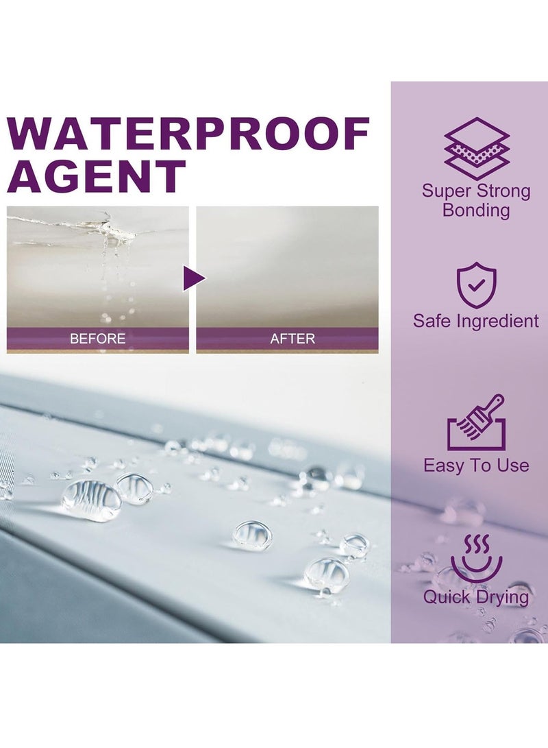 Excefore Invisible Waterproof Agent Set, Upgrade Super Strong Transparent Waterproof Coating Agent, Anti-Leakage Agent Transparent Leakage Protection Glue Repairing Leak Waterproof Adhesive  - Image 4
