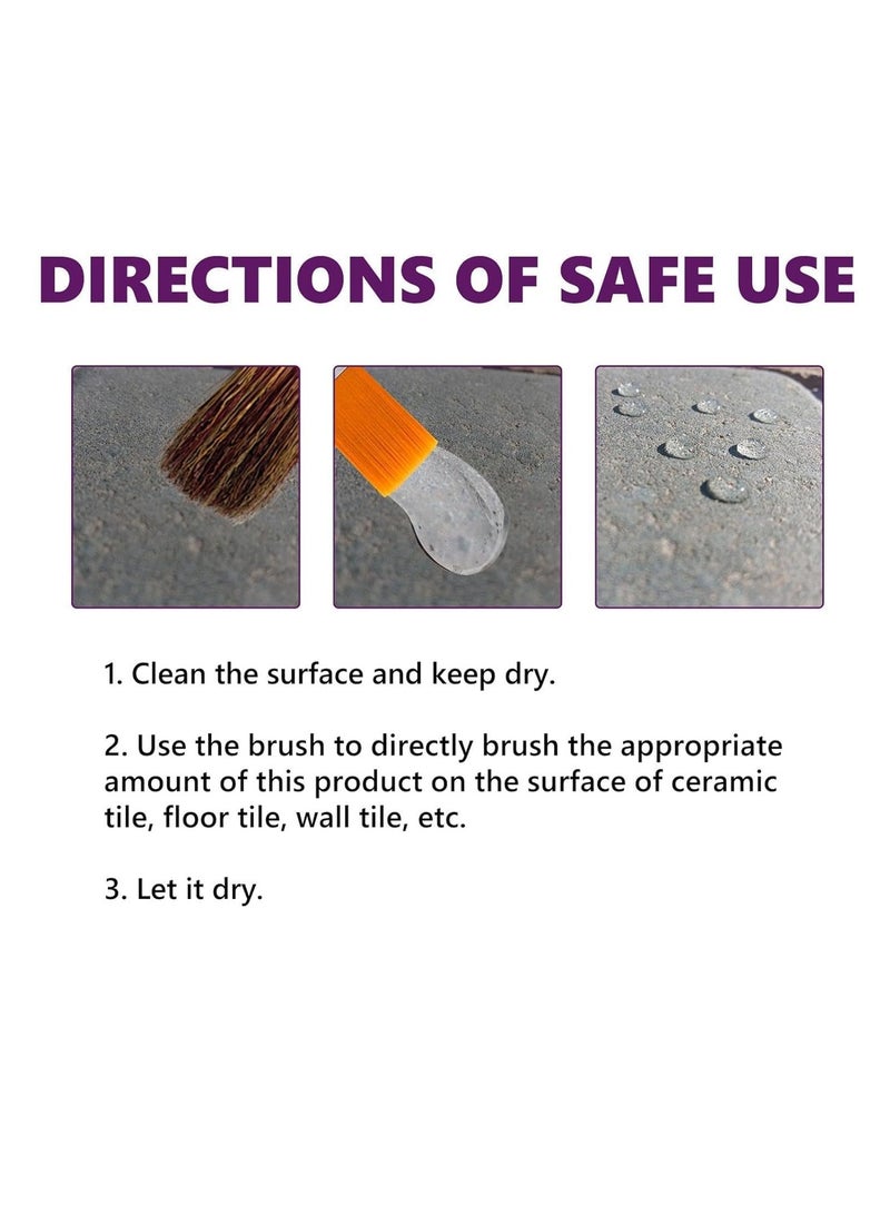 Excefore Invisible Waterproof Agent Set, Upgrade Super Strong Transparent Waterproof Coating Agent, Anti-Leakage Agent Transparent Leakage Protection Glue Repairing Leak Waterproof Adhesive  - Image 2