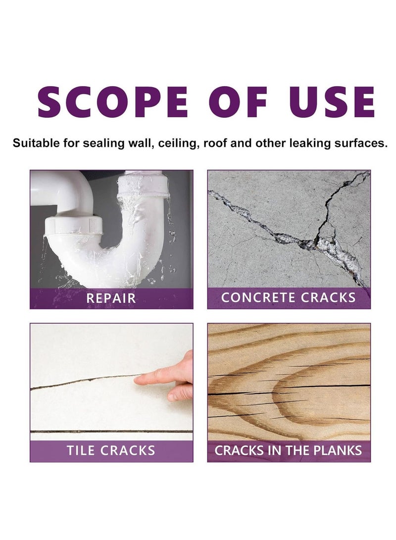Excefore Invisible Waterproof Agent Set, Upgrade Super Strong Transparent Waterproof Coating Agent, Anti-Leakage Agent Transparent Leakage Protection Glue Repairing Leak Waterproof Adhesive  - Image 3