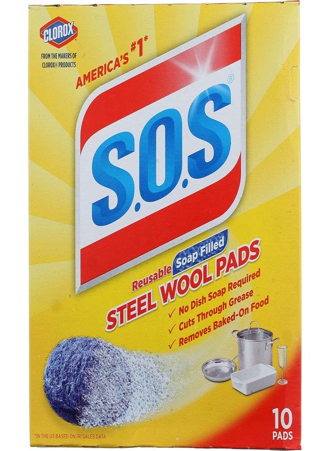 S.O.S. Steel Wool Soap Pads 10 pads - Image 1
