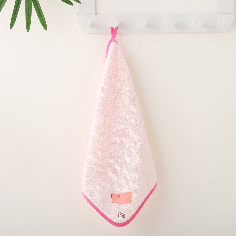 JD Jing Zao KING SHORE Class A Children's Towel, 100% Pure Cotton Small Towel, Baby Towel, Square Towel, Face Washing Towel, Hand Wiping Towel, Face Cloth, Pack of 6 - Image 1