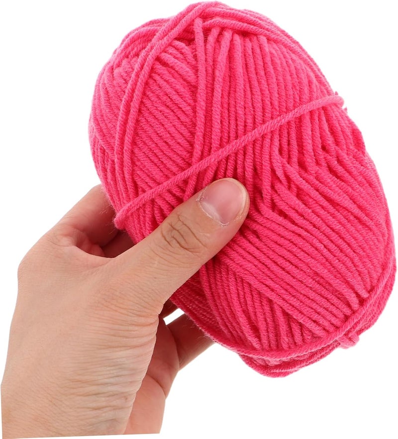 Lurrose 8Roll Milk Cotton Yarn for Knitting and Crocheting Soft Breathable Bulky Yarn for DIY Projects for Garments Scarves and Items Multi Color - Image 4