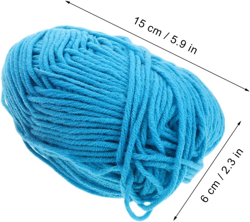Lurrose 8Roll Milk Cotton Yarn for Knitting and Crocheting Soft Breathable Bulky Yarn for DIY Projects for Garments Scarves and Items Multi Color - Image 2