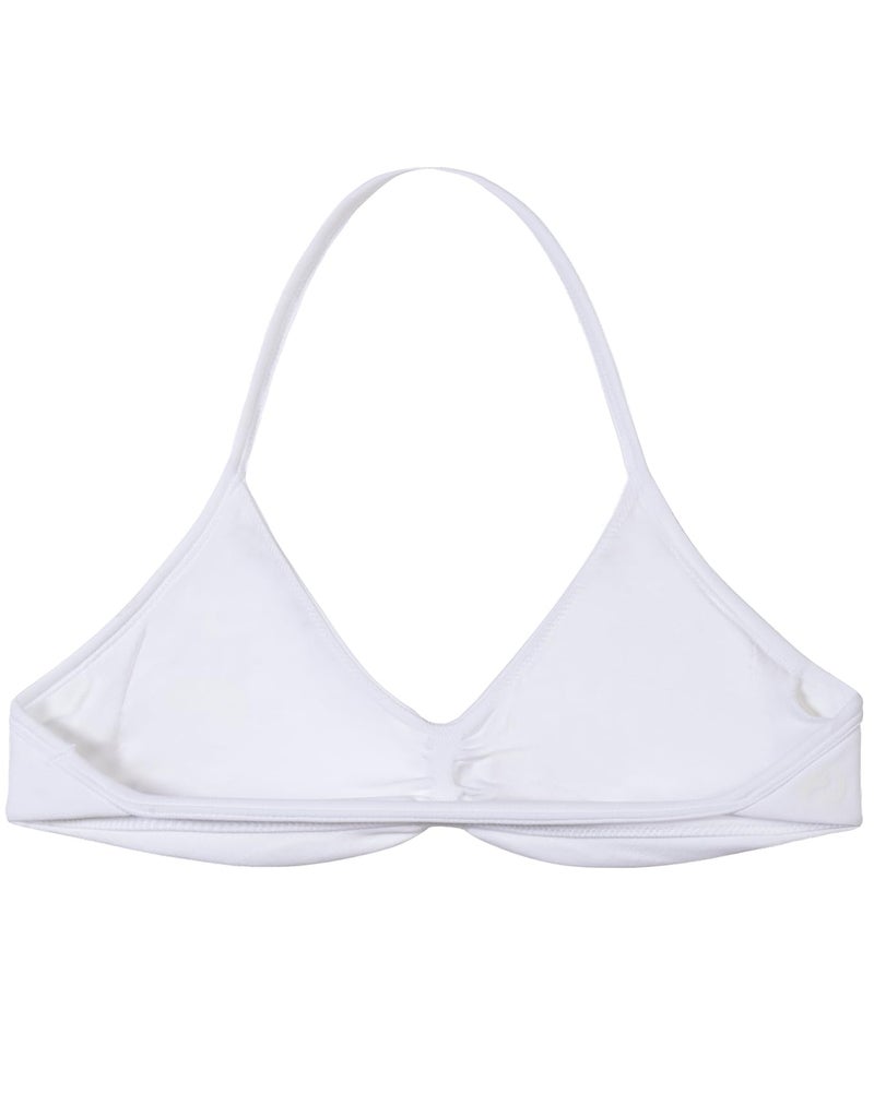 AUROLA Influence Strappy Bra Sports Bras for Women, Backless Padded Impact Strappy Bra for Workout Gym Yoga with Removable Cups,Crescent White,S - Image 2