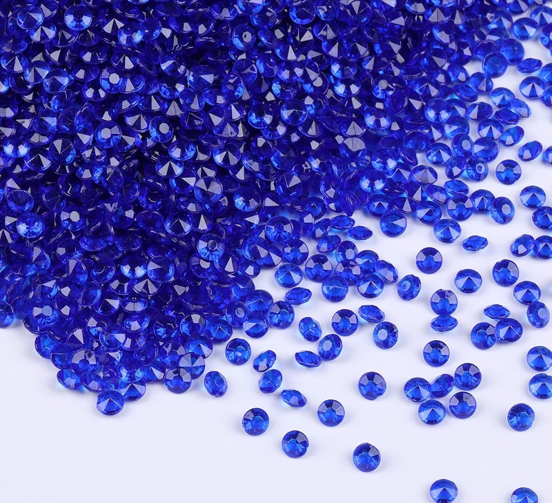 Gintoaria 10000 pcs/Pack Wedding Table Scatter Confetti Crystals Acrylic Diamonds Vase Fillers 4.5 mm Rhinestones for Wedding, Bridal Shower, Vase Beads Decorations (Royal Blue) - Image 1