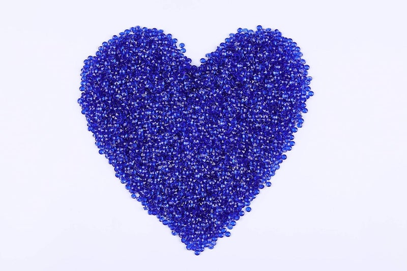 Gintoaria 10000 pcs/Pack Wedding Table Scatter Confetti Crystals Acrylic Diamonds Vase Fillers 4.5 mm Rhinestones for Wedding, Bridal Shower, Vase Beads Decorations (Royal Blue) - Image 2