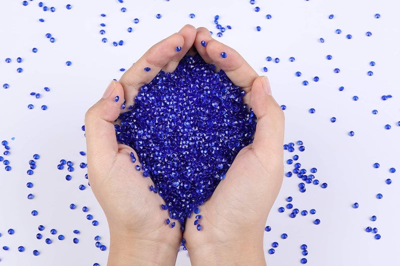 Gintoaria 10000 pcs/Pack Wedding Table Scatter Confetti Crystals Acrylic Diamonds Vase Fillers 4.5 mm Rhinestones for Wedding, Bridal Shower, Vase Beads Decorations (Royal Blue) - Image 3