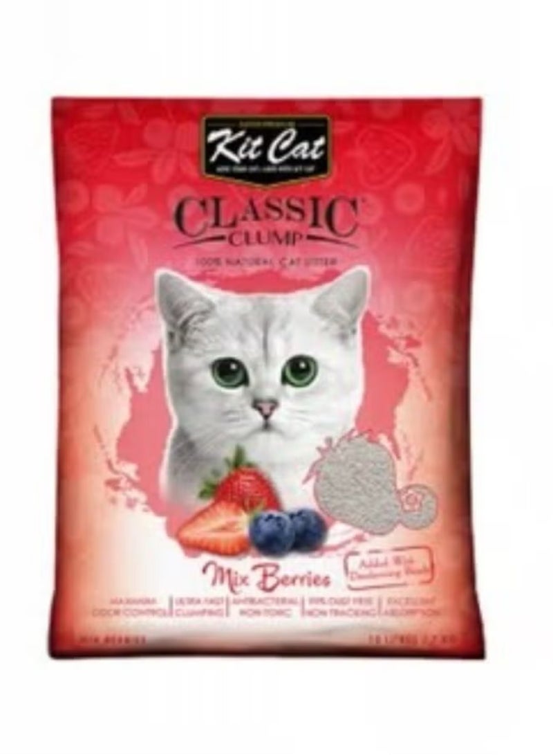 Kit Cat Classic litter for cats with the smell of berries and strawberries 10 liters