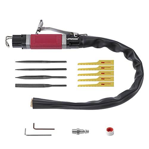 UPWOOD Air Reciprocating File Body Saw, Multi-function Low Vibration 8000spm Pneumatic Cutting Tool & Abrasive Tool with 4 Files and 5 Saw Blades (Stroke Length: 5mm) - Image 1