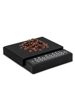 Mini Coffee Scale with Timer, 2kg/0.1g Accurate 3 Modes Type-C Rechargeable Portable Digital Scale for Espresso and Pour Over Coffee with Silicone Insulation Cover