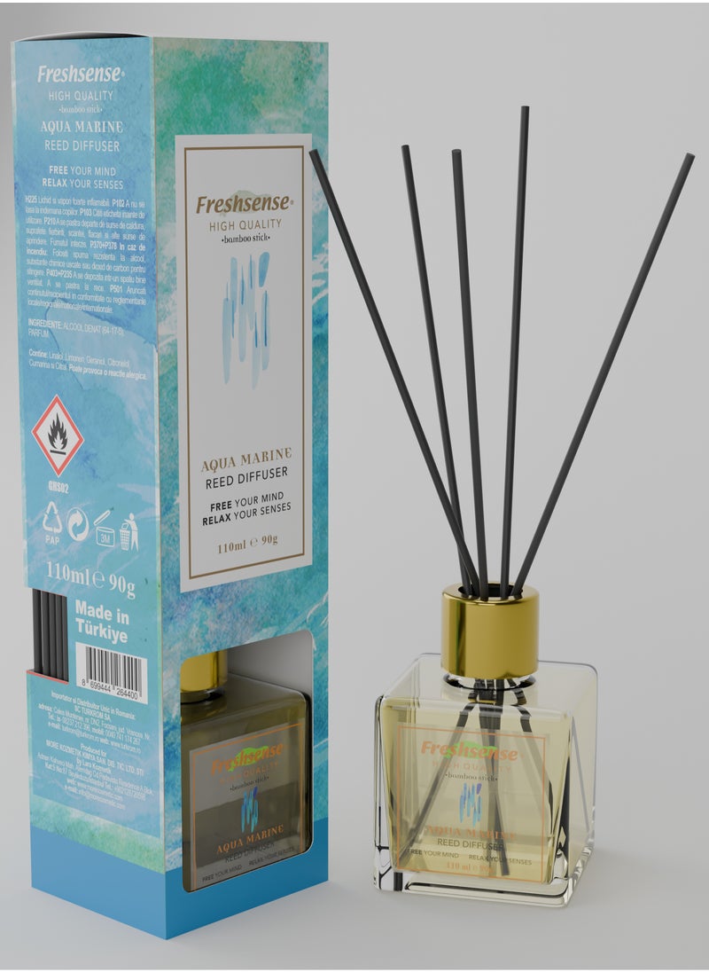 Fresh Sense Reed Diffuser AQUA MARINE Room Freshener Home Fragrance Aromatherapy FRESH SENSE  - Image 1