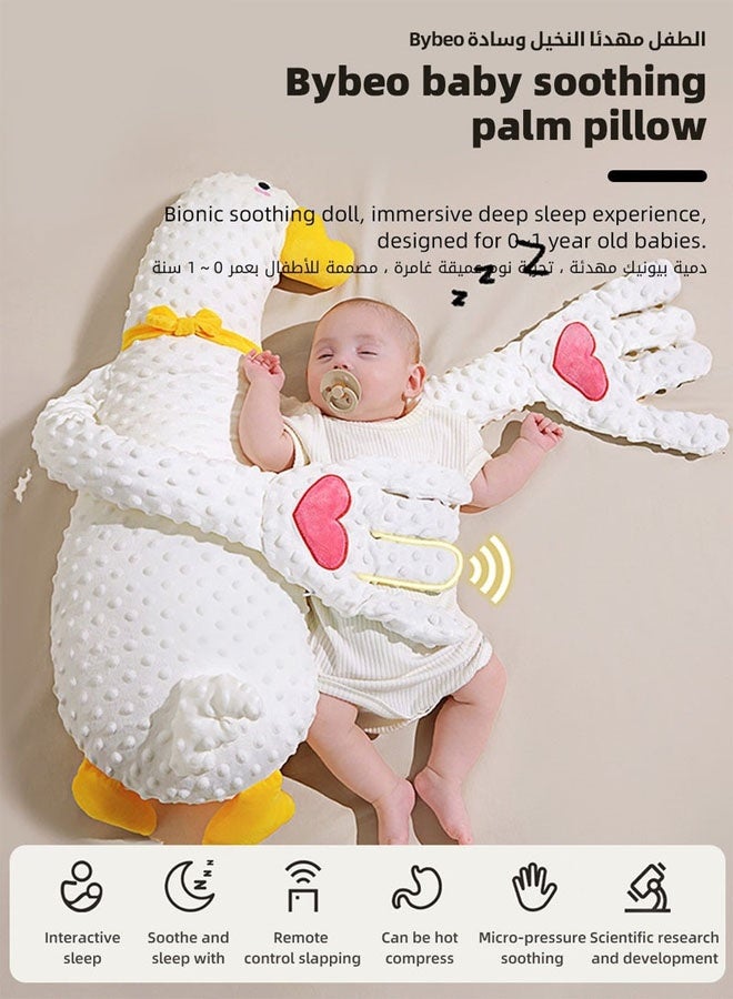 Bukela Baby Sleep Soothing Doll with Automatic Soothing Palm, Newborn Patting Pillow, Baby Sleep Soother, Baby Sleeping Nursing Pillow with Remote Control, Infant Exhaust Pillow for Startle Prevention,Cute Dinosaurs Shape - Image 5