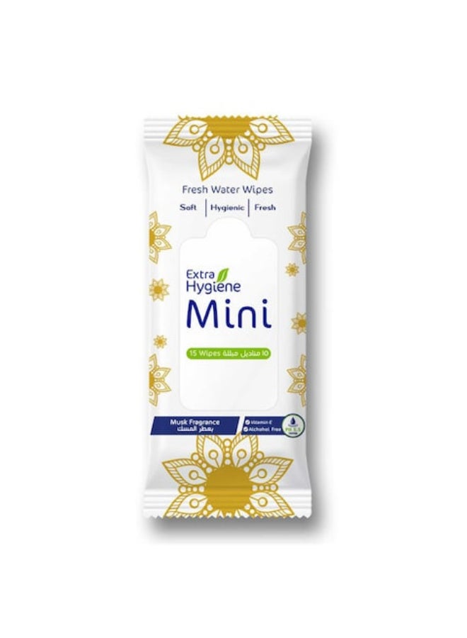 هاي جين كسترا هايجين فريش  مناديل مبللة صحية منعشة بأشكال متعددة - 4 قطع - Image 4