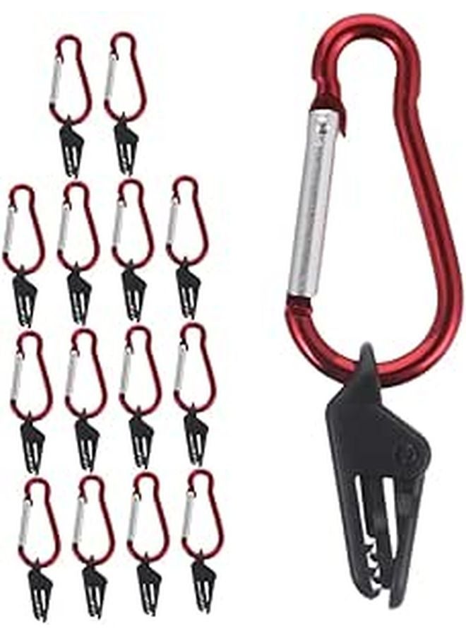 Heavy Duty Tarp Clips 15PCS with Locking Buckles Windproof Tent Canopy Clamps for Outdoor Camping BBQ RV Awnings - Image 1