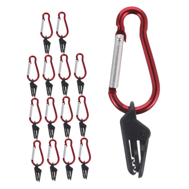 Heavy Duty Tarp Clips 15PCS with Locking Buckles Windproof Tent Canopy Clamps for Outdoor Camping BBQ RV Awnings - Image 2