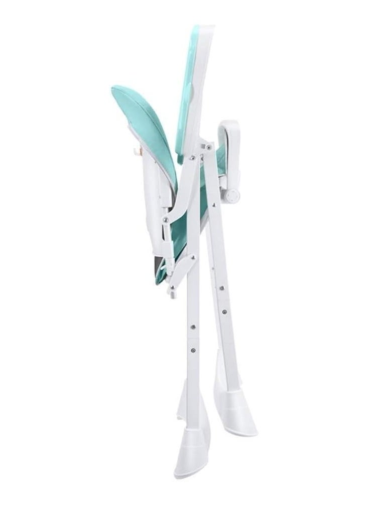FULL JOY Adjustable Multifunctional Portable Foldable Dining Highchair With Removable Tray-Blue  - Image 5