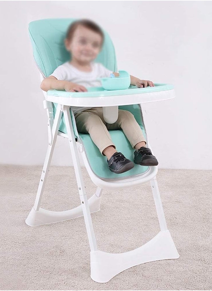 FULL JOY Adjustable Multifunctional Portable Foldable Dining Highchair With Removable Tray-Blue  - Image 4