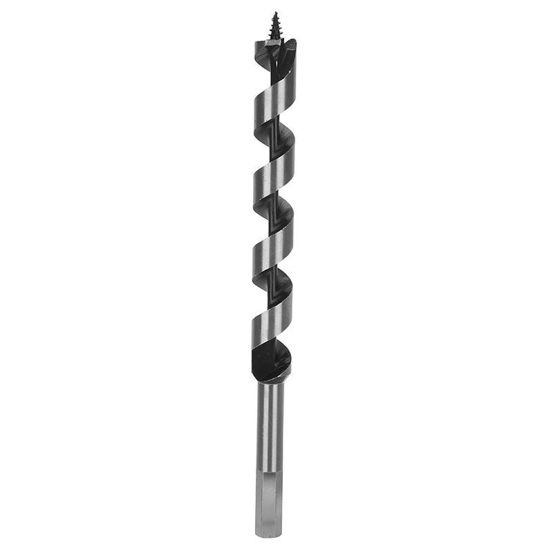 8pc Carbon Steel Auger Bit Set Ultra Machined Hex Shank Drill for Woodworking Projects - Image 2